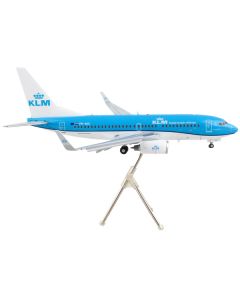 Boeing 737-700 Commercial Aircraft with Flaps Down "KLM Royal Dutch Airlines" Blue with White Tail "Gemini 200" Series 1/200 Diecast Model Airplane by GeminiJets