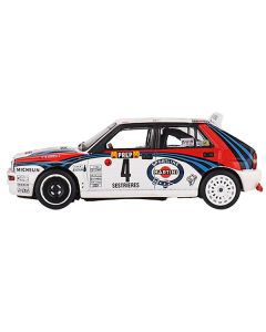 Lancia Delta HF Integrale Evoluzione #4 Didier Auriol - Bernard Occelli "Martini Racing" Winner "Rally MonteCarlo" (1992) Limited Edition to 1440 pieces Worldwide 1/64 Diecast Model Car by Mini GT