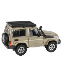 2014 Toyota Land Cruiser 71 SWB (Short Wheel Base) Sandy Taupe Brown 1/64 Diecast Model Car by Paragon Models