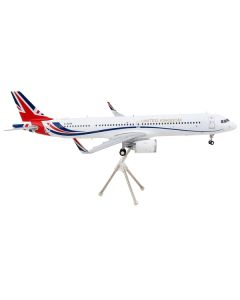 Airbus A321neo Commercial Aircraft "British Royal Air Force" White with United Kingdom Flag Graphics "Gemini 200" Series 1/200 Diecast Model Airplane by GeminiJets