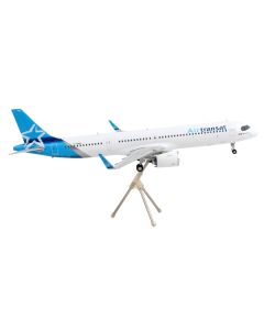 Airbus A321neo Commercial Aircraft "Air Transat" White with Blue Tail "Gemini 200" Series 1/200 Diecast Model Airplane by GeminiJets