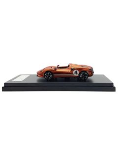 McLaren Elva Convertible #4 Matt Orange Metallic 1/64 Diecast Model Car by LCD Models