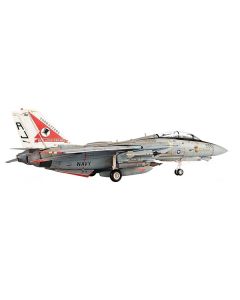 Grumman F-14A Tomcat Fighter Aircraft "VF-14 Tophatters USS Theodore Roosevelt 80th Anniversary Edition" (1999) United States Navy 1/72 Diecast Model by JC Wings