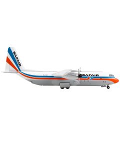 Lockheed L-100-30 Commercial Aircraft "Safair" White with Blue and Orange Stripes 1/400 Diecast Model Airplane by GeminiJets