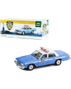 1990 Chevrolet Caprice Police Blue and White "NYPD (New York City Police Department)" "Artisan Collection" 1/18 Diecast Model Car by Greenlight