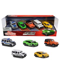 4x4 SUV Giftpack 5 piece Set 1/64 Diecast Model Cars by Majorette