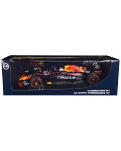 Red Bull Racing RB18 #1 Max Verstappen "Oracle" Winner F1 Formula One "Hungarian GP" (2022) with Driver Limited Edition to 360 pieces Worldwide 1/18 Diecast Model Car by Minichamps