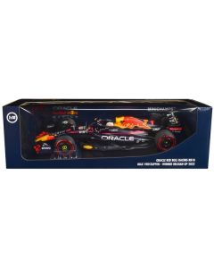 Red Bull Racing RB18 #1 Max Verstappen "Oracle" Winner F1 Formula One "Belgian GP" (2022) with Driver Limited Edition to 420 pieces Worldwide 1/18 Diecast Model Car by Minichamps