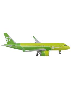 Airbus A320neo Commercial Aircraft "S7 Airlines" Green 1/400 Diecast Model Airplane by GeminiJets