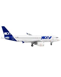 Airbus A320 Commercial Aircraft "Joon" White with Blue Tail 1/400 Diecast Model Airplane by GeminiJets