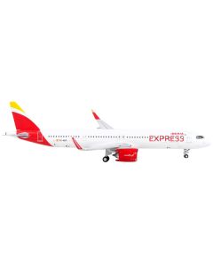 Airbus A321neo Commercial Aircraft "Iberia Express" White with Red Tail 1/400 Diecast Model Airplane by GeminiJets