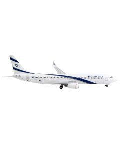 Boeing 737-900ER Commercial Aircraft "El Al Israel Airlines" White with Blue Stripes 1/400 Diecast Model Airplane by GeminiJets