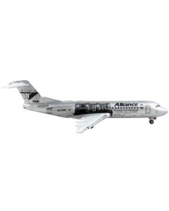 Fokker F70 Commercial Aircraft "Alliance Airlines - 100 Years First Flight from England" Silver Metallic 1/400 Diecast Model Airplane by GeminiJets