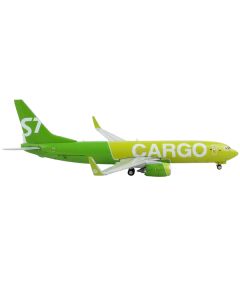 Boeing 737-800BCF Commercial Aircraft "S7 Airlines Cargo" Green 1/400 Diecast Model Airplane by GeminiJets