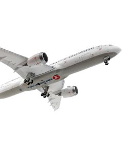 Boeing 787-9 Commercial Aircraft with Flaps Down "Turkish Airlines" White with Red Tail 1/400 Diecast Model Airplane by GeminiJets