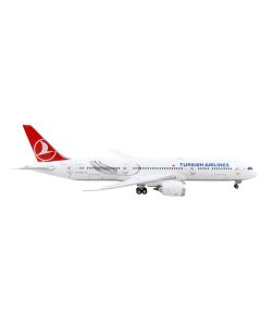 Boeing 787-9 Commercial Aircraft "Turkish Airlines" White with Red Tail 1/400 Diecast Model Airplane by GeminiJets