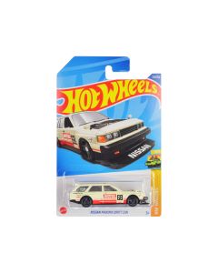 Nissan Maxima Wagon Drift Car #68 "Motul" Cream with Red Stripes "HW Wagons" Series Diecast Model Car by Hot Wheels