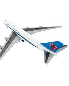 Boeing 747-400F Commercial Aircraft "China Southern Cargo" White with Black Stripes and Blue Tail "Interactive Series" 1/400 Diecast Model Airplane by GeminiJets