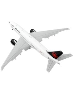 Boeing 777-200LR Commercial Aircraft with Flaps Down "Air Canada" White with Black Tail 1/400 Diecast Model Airplane by GeminiJets