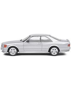 1990 Mercedes-Benz 560 SEC AMG WideBody Silver Metallic 1/43 Diecast Model Car by Solido