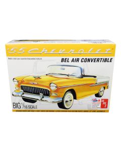 Skill 3 Model Kit 1955 Chevrolet Bel Air Convertible 2 in 1 Kit 1/16 Scale Model by AMT