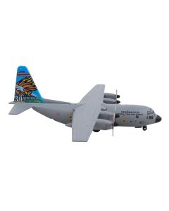 Lockheed C-130H Hercules Transport Aircraft "Royal Thai Air Force (RTAF)-30th Anniversary" Gray "Gemini Macs" Series 1/400 Diecast Model Airplane by GeminiJets