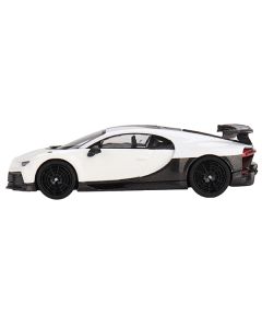 Bugatti Chiron Pur Sport White and Carbon Limited Edition to 3000 pieces Worldwide 1/64 Diecast Model Car by Mini GT