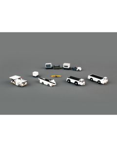 Airport Support Equipment Set of 10 pieces "Gemini 200" Series Diecast Models by GeminiJets