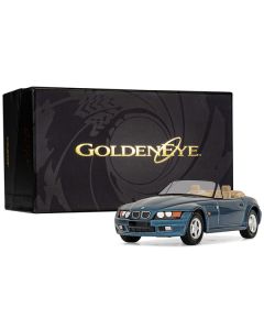 BMW Z3 Roadster Blue Metallic James Bond 007 "GoldenEye" (1995) Movie Diecast Model Car by Corgi