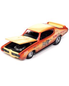 1969 Pontiac GTO Orange and Cream Fade with Graphics 