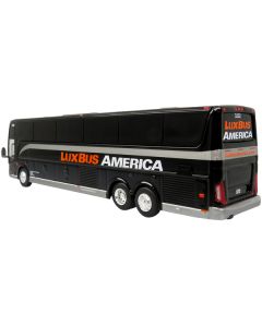 Van Hool TX45 Coach Bus "Lux Bus America" Black "The Bus & Motorcoach Collection" Limited Edition to 504 pieces Worldwide 1/87 (HO) Diecast Model by Iconic Replicas