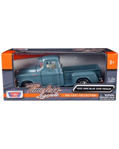 1955 GMC Blue Chip Pickup Truck Light Blue "Timeless Legends" Series 1/24 Diecast Model Car by Motormax