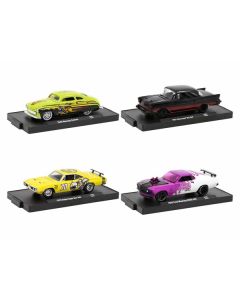 "Auto-Drivers" Set of 4 pieces in Blister Packs Release 102 Limited Edition to 7500 pieces Worldwide 1/64 Diecast Model Cars by M2 Machines