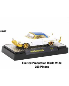 "Auto Meets" Set of 6 Cars IN DISPLAY CASES Release 71 Limited Edition 1/64 Diecast Model Cars by M2 Machines