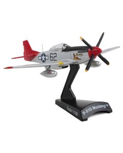 North American P-51D Mustang Fighter Aircraft #62 "Bunny" United States Army Air Force 1/100 Diecast Model Airplane by Postage Stamp