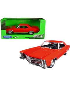 1965 Buick Riviera Gran Sport Red 1/24 Diecast Model Car by Welly