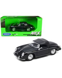 Porsche 356A Speedster Soft Top Black "NEX Models" Series 1/24 Diecast Model Car by Welly