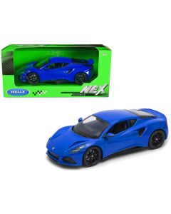 Lotus Emira Blue Metallic "NEX Models" Series 1/24 Diecast Model Car by Welly