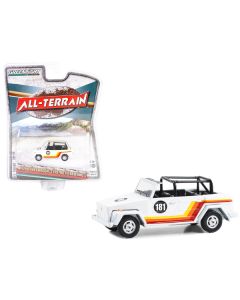 1974 Volkswagen Thing (Type 181) #181 White with Stripes "All Terrain" Series 15 1/64 Diecast Model Car by Greenlight