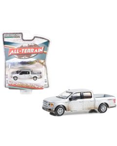 2020 Ford F-150 XLT 4x4 Pickup Truck Iconic Silver Metallic (Dirty Version) "All Terrain" Series 15 1/64 Diecast Model Car by Greenlight