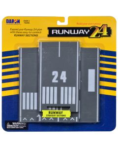 Runway Straight Sections 3 Piece Set for Diecast Models by Runway24