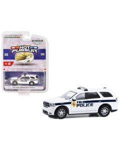 2018 Dodge Durango Police Pursuit White "FBI Police (Federal Bureau of Investigation Police)" "Hot Pursuit" Special Edition 1/64 Diecast Model Car by Greenlight