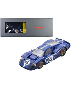 Ford GT40 MK IV #4 Denny Hulme - Lloyd Ruby "24 Hours of Le Mans" (1967) with Acrylic Display Case 1/18 Model Car by Spark