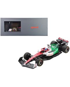 Alfa Romeo C42 #77 Valtteri Bottas "Orlen" Formula One F1 Azerbaijan GP (2022) with Acrylic Display Case 1/18 Model Car by Spark