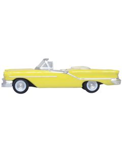 1957 Oldsmobile 88 Convertible Coronado Yellow 1/87 (HO) Scale Diecast Model Car by Oxford Diecast