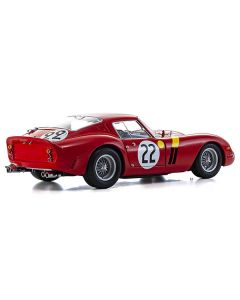 Ferrari 250 GTO #22 "Elde" (Leon Dernier) - "Beurlys" (Jean Blaton) 3rd Place "24 Hours of Le Mans" (1962) 1/18 Diecast Model Car by Kyosho