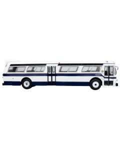 Flxible 53102 New Look Transit Bus "MTA New York City" White with Blue Stripes Limited Edition 1/87 (HO) Diecast Model by Iconic Replicas