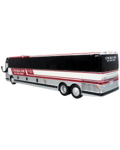 Prevost X3-45 Coach Bus "CYR Bus Line Old Town Maine" Red and White Limited Edition 1/87 (HO) Diecast Model by Iconic Replicas