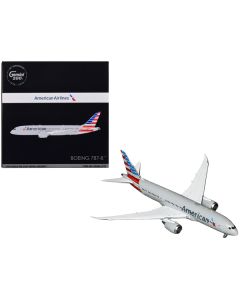 Boeing 787-8 Commercial Aircraft "American Airlines" Gray with Tail Stripes "Gemini 200" Series 1/200 Diecast Model Airplane by GeminiJets