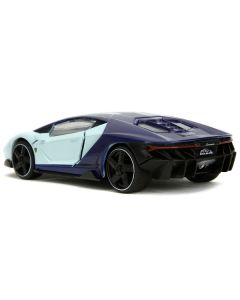 Lamborghini Centenario Light Blue and Purple "Pink Slips" Series 1/32 Diecast Model Car by Jada